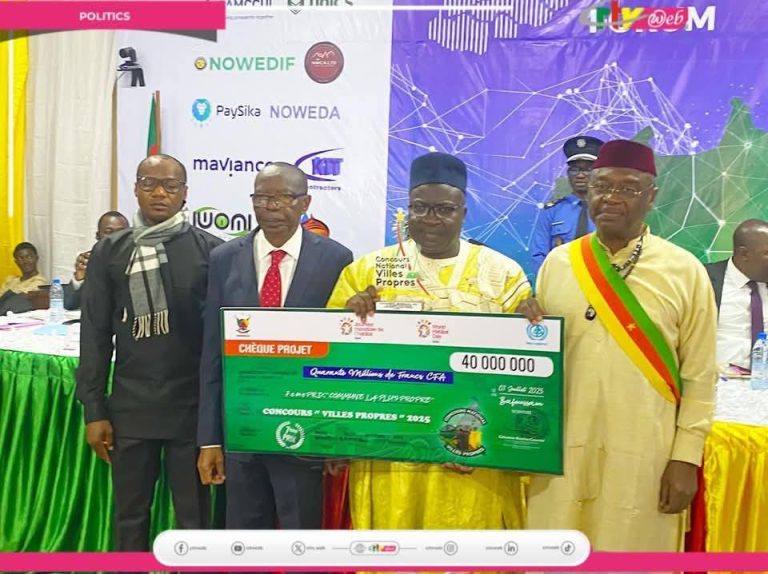 Award for the 7th cleanest town in Cameroon